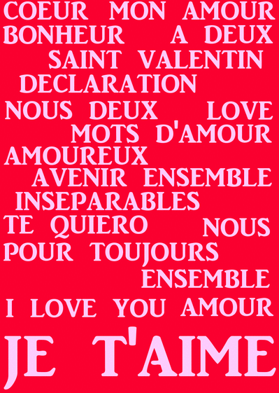 Carte Des Mots D'amour Pour La Saint Valentin : Envoyer 